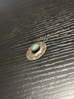 Vintage Navajo Sterling Silver Pendant turquoise Center Stone