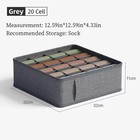 Closet Underwear Organizer Storage Box Drawer Fabric Foldable Cabinet Closet    