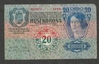 1919 Yugoslavia Croatia 20 Kronen   P-7   With Dubrovnik Stamp   Very Scarce