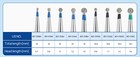 Dental Diamond Burs Round Fg Medium Grit  Coarse Grit  Super Coarse