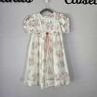 Vintage Jo Lene Floral Lace Dress Cottagecore Dress Size Girls 5