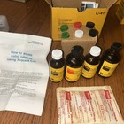 Vintage Kodak C-22 Color Film Negative Processing Kit - 1 Pint Glass Bottles 