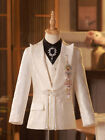 Boys  Suit flower Boy Dress kids Catwalk Host Piano Performance Blazer Suit