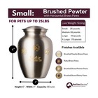 Ottillie Paws Elite Series Personalized Pet Urn For Dogs And Cats - Pet Memor   