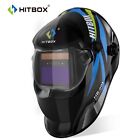 Hitbox Large View Welding Helmet Auto Darkening True Color Mask For Mig Tig Mma