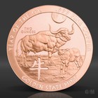 2 Oz Year Of The Ox Copper Round  999 Fine Copper Bullion 2 Avdp Ounce