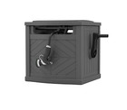 Suncast 150ft Hose Hideaway Hose Reel Gray Durable Resin Garden Storage Box
