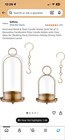 2 Pack Brass Glass Dome Candle Holders Farmhouse Table Decor