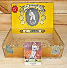 Vintage Al Simmons Cigar Box Milwaukee Philadelphia A   s Hof Baseball   1961 Card