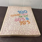 100 Giant Hits Of The 60 s And 70 s Song Book Sheet Music Words Chords Vintage