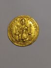 Solidus Gold Coin   Histamenon Nomisma   Byzantine Emperor Romanus Iii