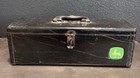 Vintage John Deere Tractor Steel Tool Box 18    With Removable Tray 1950s 1960s