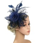 Feather Hair Fascinator Alice Headband Clip Ladies Day Wedding Royal Ascot Races