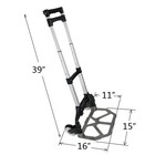 176lbs Aluminium Cart Folding Dolly Push Hand Truck Collapsible Trolley Luggage 