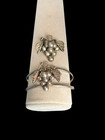 Vintage Taxco Sterling Silver Grape Cuff   Brooch   Pendant Set