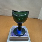 Antique Emerald Green Glass Eye Bath Cup John Bull Pat 1917   Apothecary Medical