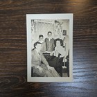 Vintage B w Photo Snapshot Of Young Family   Very Gaunt   Thin Parents