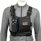 Radio Chest Harness With Reflective Strips Shoulder Holster Radio Vest Holder   