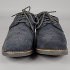 Alpine Swiss Mens Size 10 Blue Suede Wingtip Oxfords Brogue Dress Shoes S817