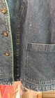 Original Alpen Trachten Denim Blazer Embroidered Edelweiss Design