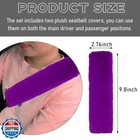 Suvnie 2 Pcs Seat Belt Shoulder Pads  Soft Fluffy Plush Seat Belt Shoulder St