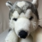 Rare Animal Alley Large Husky Puppy Dog Gray White Toys R Us 25  Wolf