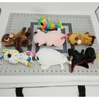 Ty Beanie Boos Plush Lot Of 7 Kids Glitter Eyes Velvety Tysilk Stuffed Animals
