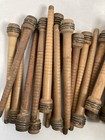 Wood Bobbins Spools Wooden Industrial Style Spindles 8 75  Wooden Quills Lot-30 