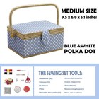 Sewing Box With Sewing Kit Accessories  D d Wooden Sewing Basket Organizer With 