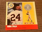 Willie Mays 1990 Legends Of Baseball 500 Home Run Club Card  999 Silver Coin