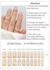 Uv Gel Nail Stickers 20pcs Semi Cured Gel Nail Strips  Wraps For Flower Cat Eye