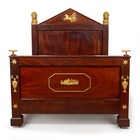 Rare Fine French Empire Mahogany Bed By Jacob-desmalter Ca  1805-15