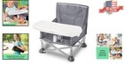 Portable Booster Seat With Safety Harness - Easy Clean Floor Chair