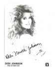 Debi Nicole Johnson W  Coa Signed Promo Playboy Playmate October 1984