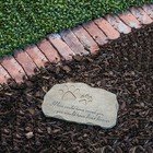 Pet Memorial Stone Grave Marker Paw Print Poem Tombstone Sympathy Loss Gift