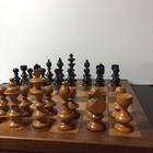 Vintage Wooden Chess Set With Board 3 5    King