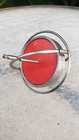 Vintage Gyro Gyroscope Metal Top Whirl Red Center 1950s Toy
