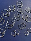 Hoops - Sterling Silver 925 - Pair Of Bali Earrings - Multiple Styles And Sizes