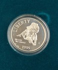 1995 S Civil War Commemorative Proof Silver Dollar   Clad 50c Set Ogp   Coa