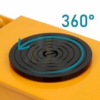 12t Heavy Duty Machine Dolly Skate Roller Machinery Mover 26400lbs Rotation Cap