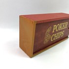 Vintage Wooden Poker Chips 10 - 20 - 50 - 100