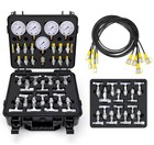 60mpa Hydraulic Pressure Test Kit 5 Gauges 13 Couplings 14 Tee Connectors 5 Hose
