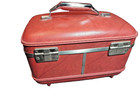 Mcm Vintage American Tourister Red Hardcase Vanity Travel Train Case Luggage