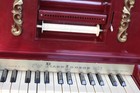 Vintage J  Chein Player Piano Lodeon With 7 Sing A Long Rolls Works