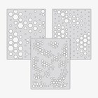 Hex Camo Set  1 - Reusable Airbrush Stencil Template