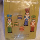 Vtg 1978 Bucilla Christmas Toy Soldiers Jeweled Holiday Ornaments Kit 3393 