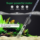 Electric Aquarium Gravel Cleaner With Strong Suction  Adjustable Water Flow     