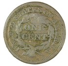 1846 1c Small Date Bn Braided Hair Cent-vf Details   Env Damage   Smh-2340