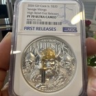 2026 Cook Islands 3oz Silver  20 Partial Gilt Silver Savage Vikings Ngc Pf70 Fr
