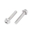 X Autohaux 16pcs Stainless Steel Exhaust Manifold Bolt Stud Hardware F